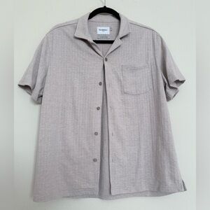 Goodfellow & Co Men's Tan Casual Button Down Shirt Size Medium